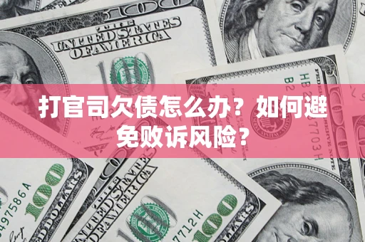 北京打官司欠债怎么办？如何避免败诉风险？