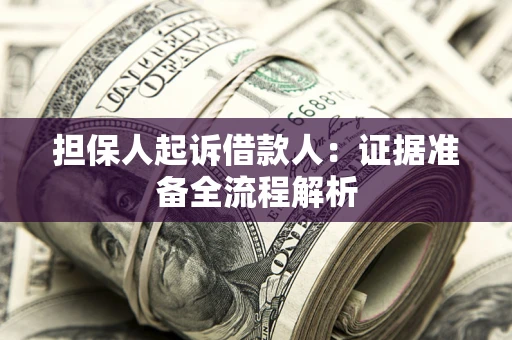 北京担保人起诉借款人：证据准备全流程解析